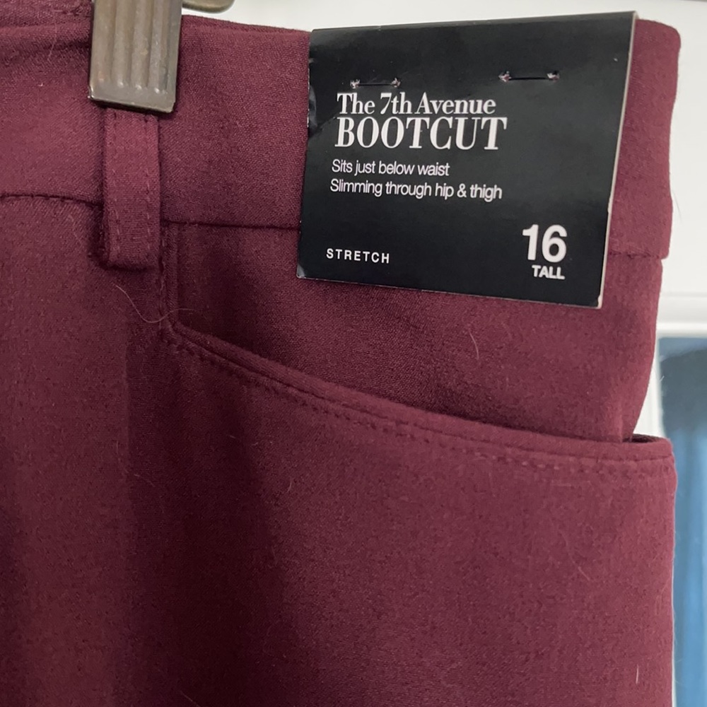 NY&Co TALL Maroon 7th Ave Bootcut